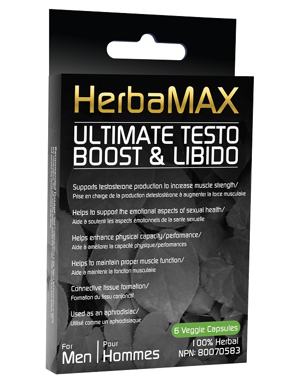 Buy HerbaMAX Ultimate Testo Boost & Libido 6 PACK Testosterone